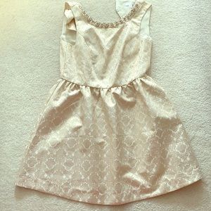 Gold, jeweled party dress!